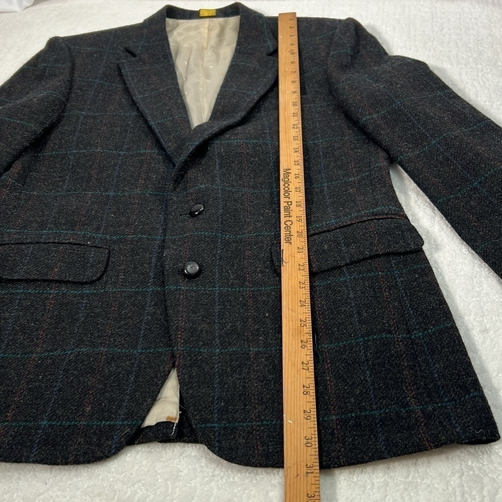 Austin Manor Wool window pane sports coat gray 41 - Picture 8 of 11